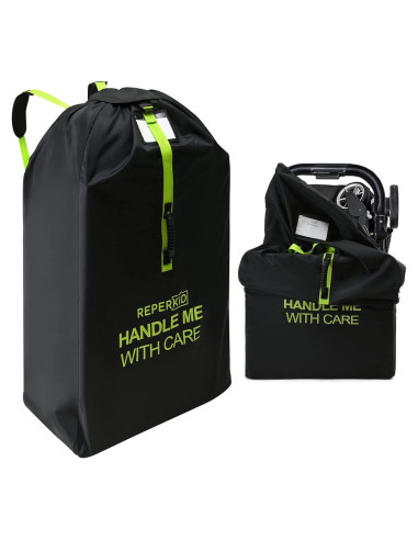 Bolsa de Carrito Grande Reperkid Negra y Verde 119x61x38cm