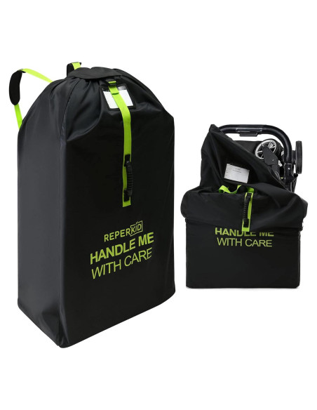 Bolsa de Carrito Grande Reperkid Negra y Verde 119x61x38cm