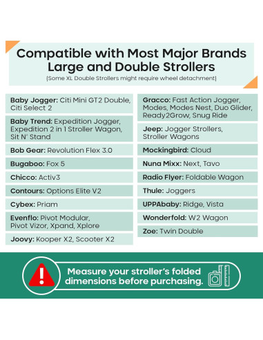 Bolsa de Carrito Grande Reperkid Negra y Verde 119x61x38cm