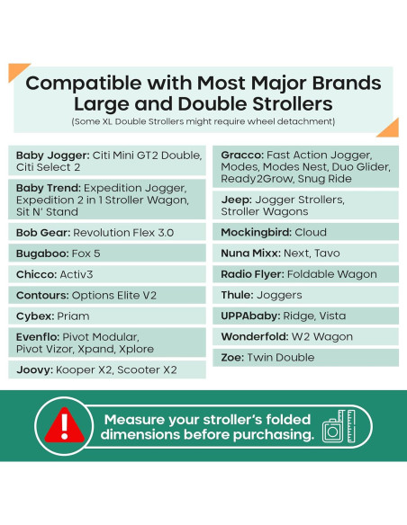 Bolsa de Carrito Grande Reperkid Negra y Verde 119x61x38cm