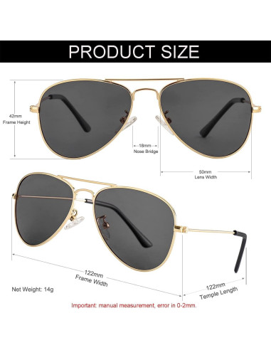 Gafas de sol polarizadas NIDOVIX para niños 2-9 años UV400