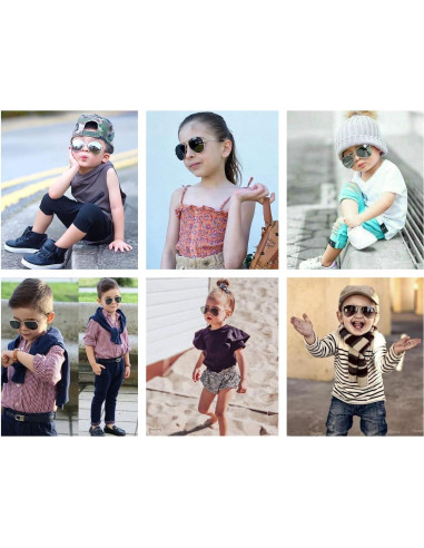 Gafas de sol polarizadas NIDOVIX para niños 2-9 años UV400