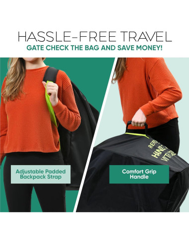 Bolsa de Carrito Grande Reperkid Negra y Verde 119x61x38cm