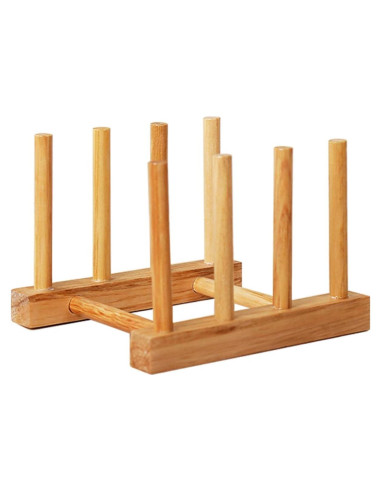 Organizador de Platos de Bambú Kunovo 11.7x15.5 cm Ecológico