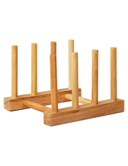 Organizador de Platos de Bambú Kunovo 11.7x15.5 cm Ecológico