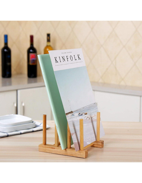 Organizador de Platos de Bambú Kunovo 11.7x15.5 cm Ecológico