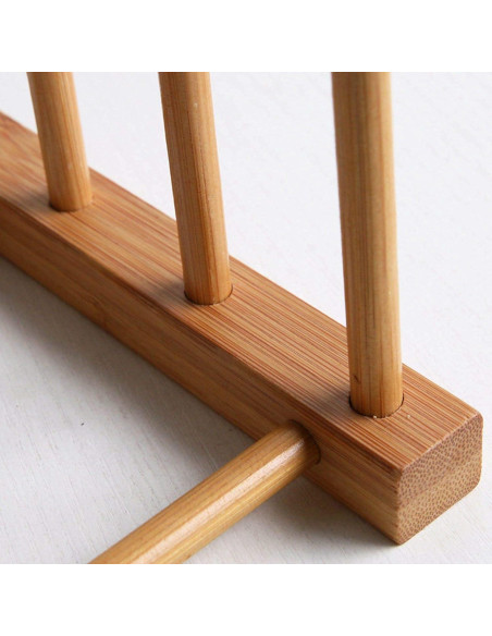 Organizador de Platos de Bambú Kunovo 11.7x15.5 cm Ecológico