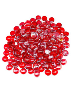 Perlas de Vidrio Brillantes TWINKLING 17-19mm Tarro 454g Rojo