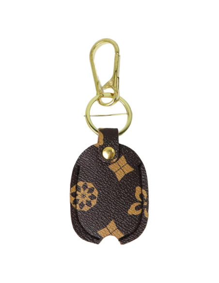 Funda de Llave de Coche Universal de Cuero - Letra Inicial Dorada