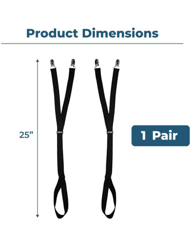 Tirantes Ajustables Unisex Comfy Clothiers - 63.5 cm Negro