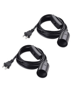 Cable de Luz Colgante con Interruptor Cable Matters 2.44m Negro