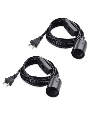 Cable de Luz Colgante con Interruptor Cable Matters 2.44m Negro