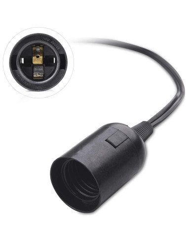 Cable de Luz Colgante con Interruptor Cable Matters 2.44m Negro