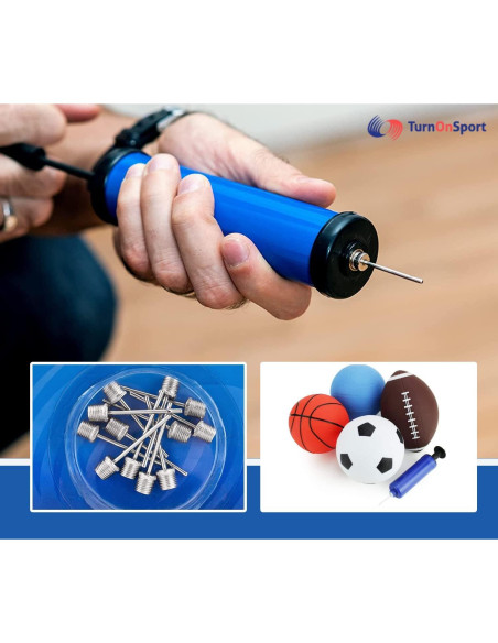 Agujas de Bomba de Pelotas TurnOnSport - Paquete de 12 Unidades