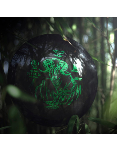 Disco de Golf Yikun PHX KUI 175g - Aprobado PDGA, Negro