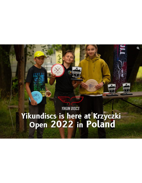 Disco de Golf Yikun PHX KUI 175g - Aprobado PDGA, Negro