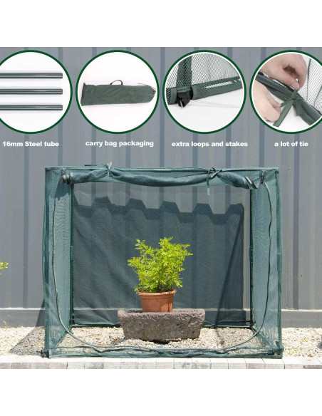 Cubierta de Malla Cuadrada 1.25m x 1.25m x 1.0m porayhut