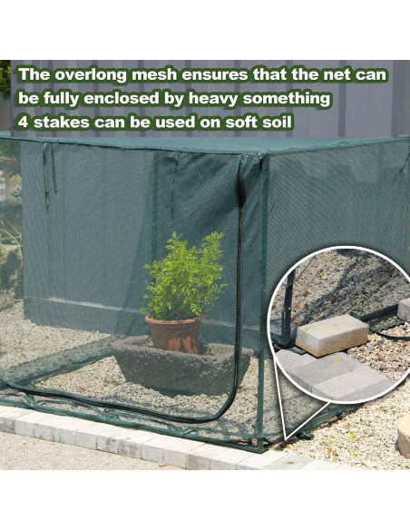 Cubierta de Malla Cuadrada 1.25m x 1.25m x 1.0m porayhut