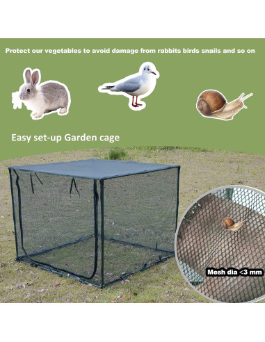 Cubierta de Malla Cuadrada 1.25m x 1.25m x 1.0m porayhut