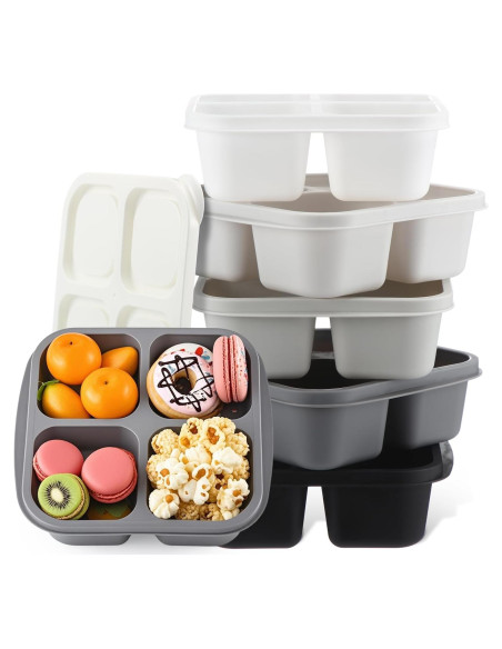 Contenedores de Snack Honeydak 5 Piezas 4 Compartimentos