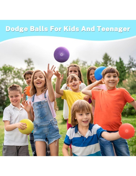 Pelotas de Dodgeball BallFUN 5" para Niños y Adultos - 6 Piezas