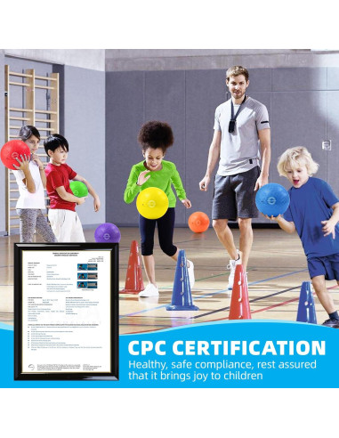 Pelotas de Dodgeball BallFUN 5" para Niños y Adultos - 6 Piezas