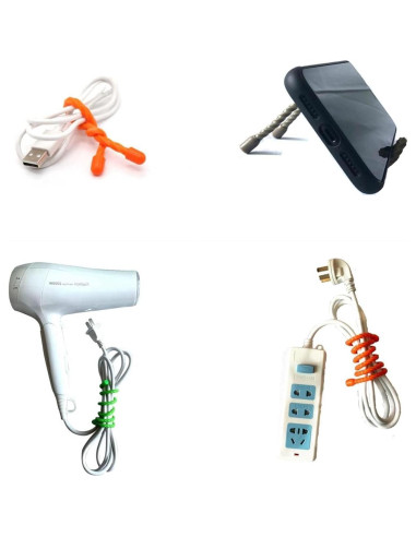 Ataduras de Silicona Xirgoe 6pcs 30 y 46 cm Reutilizables