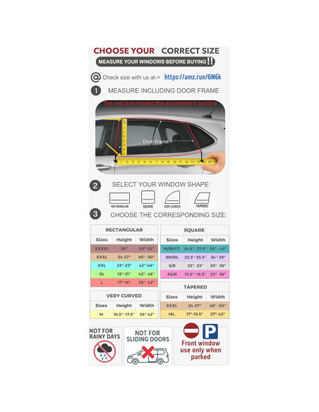 Pantallas Solares para Ventanas de Autos Qualizzi XL - Paquete de 2