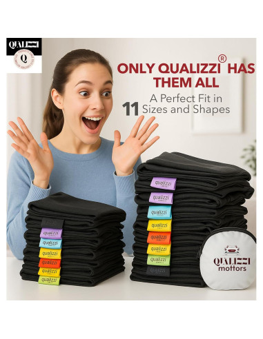 Pantallas Solares para Ventanas de Autos Qualizzi XL - Paquete de 2