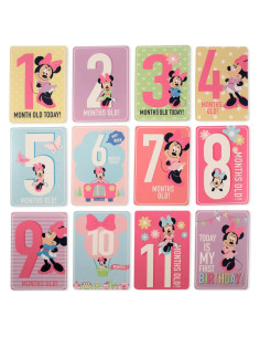 Conjunto de Regalo Disney Baby Minnie Mouse - Tarjetas de Hitos