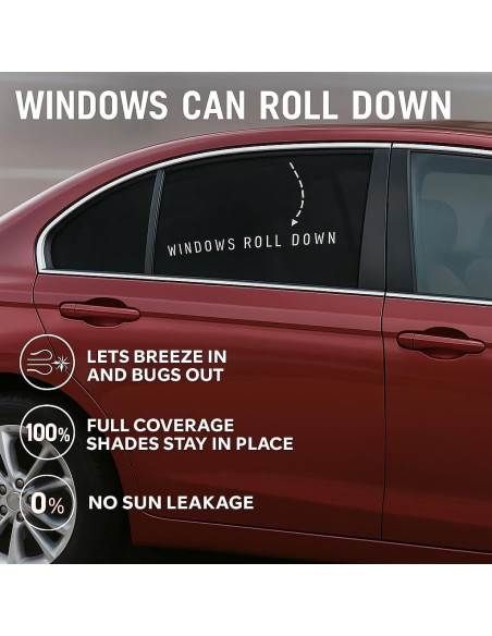 Pantallas Solares para Ventanas de Autos Qualizzi XL - Paquete de 2