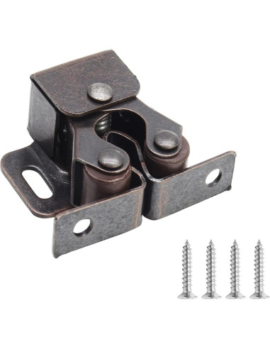 Cierres de Gabinete Doble Rodillo Luomorgo 10 Piezas Bronce