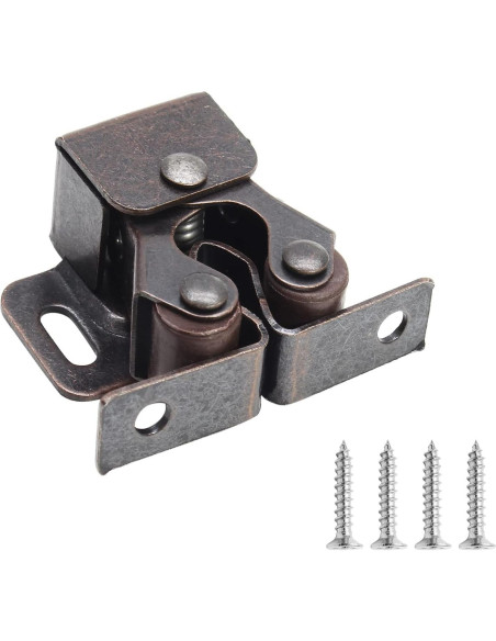 Cierres de Gabinete Doble Rodillo Luomorgo 10 Piezas Bronce