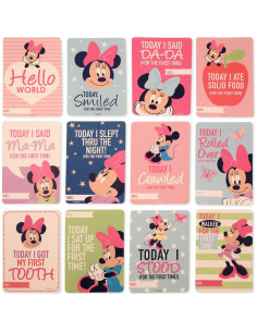 Conjunto de Regalo Disney Baby Minnie Mouse - Tarjetas de Hitos 2