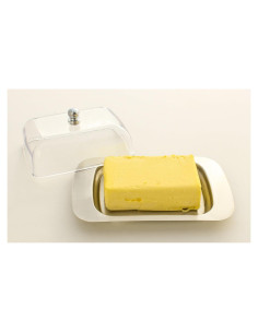 Plato de Mantequilla Zoie + Chloe Acero Inoxidable con Tapa