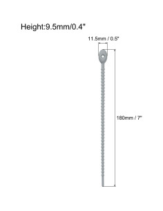 Ataduras de Cable de Silicona MECCANIXITY 4 Piezas 18 cm Gris 2