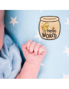 Tarjetas de Hito Mensual de Madera Oso - 12 Carteles Doble Cara 2