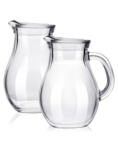 Jarra de Vidrio Leinuosen 250 ml con Pico y Mango Cómodo