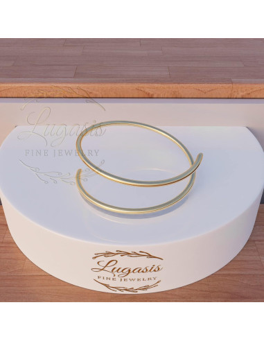 Aro de Nariz Espiral Dorado 14k Hipoalergénico 7mm