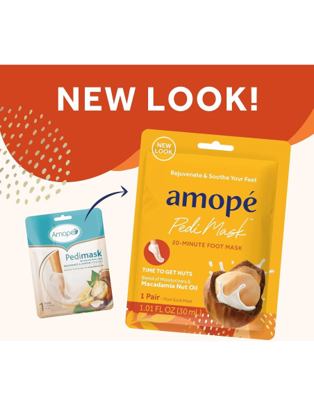 Mascarilla para Pies Amopé 3 Pares Hidratantes 20 Minutos