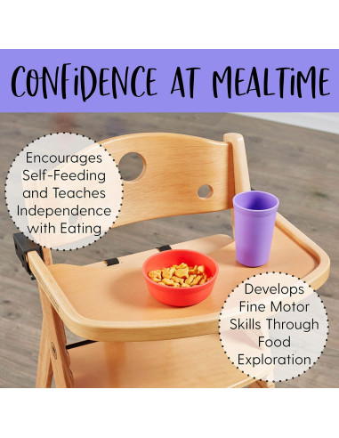 Tazones de Comida ECR4Kids ELR-18100-BE - Set de 3, Libre de BPA