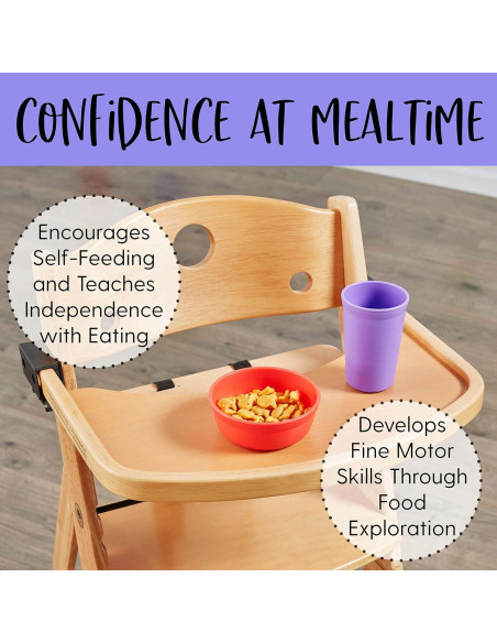 Tazones de Comida ECR4Kids ELR-18100-BE - Set de 3, Libre de BPA