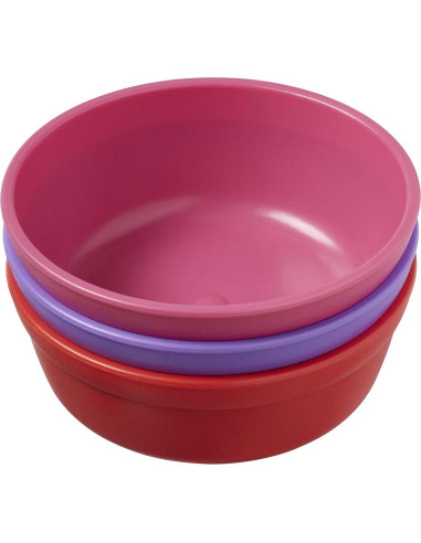 Tazones de Comida ECR4Kids ELR-18100-BE - Set de 3, Libre de BPA