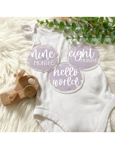 Discos de Hitos Mensuales Acrílico JINMURY 13 PCS 10.16 cm