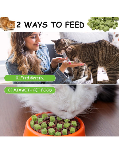 Golosinas de Hierba para Gatos HavenJanny 60g - Salud Oral