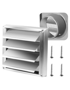 Cubierta de Ventilación de Secadora Funmit 4" Acero Inoxidable