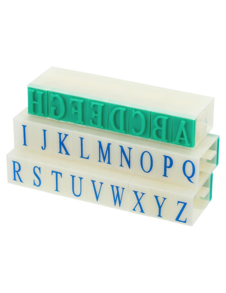 Sello de Letras Desmontable PATIKIL 26 Dígitos 17mm Plástico