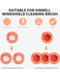 Paquete de 5 Almohadillas de Microfibra XINDELL para Limpieza 2