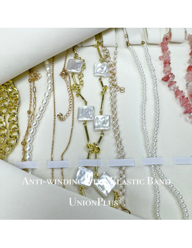 Organizador de Joyas de Viaje UnionPlus Beige 16 Compartimentos