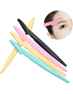 Rasuradora de Cejas iDeep 12 Pcs Acero Inoxidable Colores 2